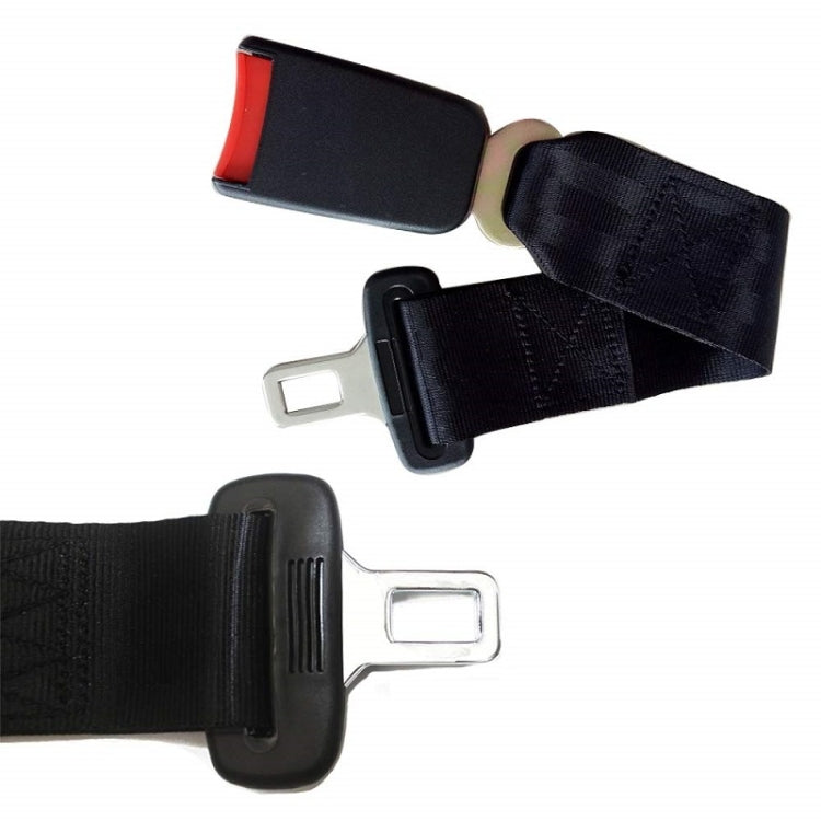 Car Seat Belt 2.1 Curved Lock Tongue Male Buckle Accessories(Black)