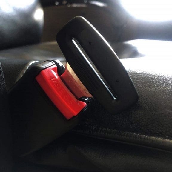 Car Seat Belt 2.1 Curved Lock Tongue Male Buckle Accessories(Black)