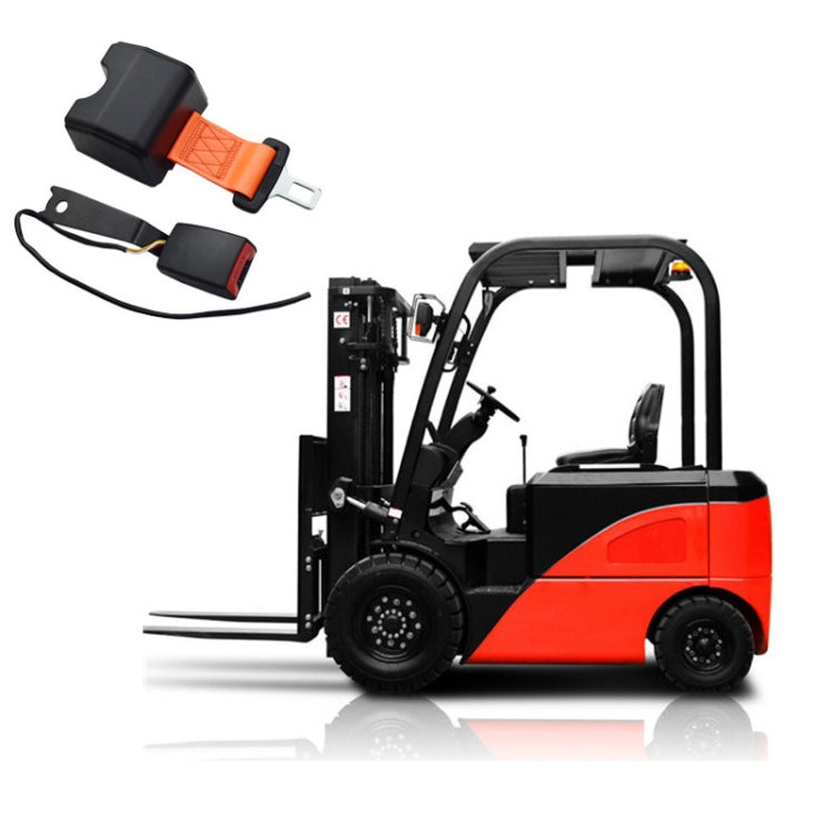 Automatic Retractable Two-point Forklift Safety Belt, Color: Orange