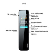 Mrobo RV18 0.96-Inch Color Screen Smart Noise Reduction Recording Pen, Capacity: 8GB(Enhanced)