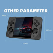POWKIDDY RGB30  4 Inch IPS Screen Handheld Game Console Built In WIFI＋Bluetooth 16GB+64GB(Black)