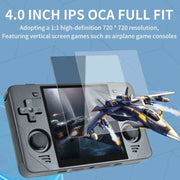 POWKIDDY RGB30  4 Inch IPS Screen Handheld Game Console Built In WIFI＋Bluetooth 16GB+64GB(Black)