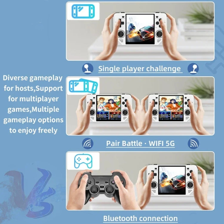 POWKIDDY RGB30  4 Inch IPS Screen Handheld Game Console Built In WIFI＋Bluetooth 16GB+64GB(Black)
