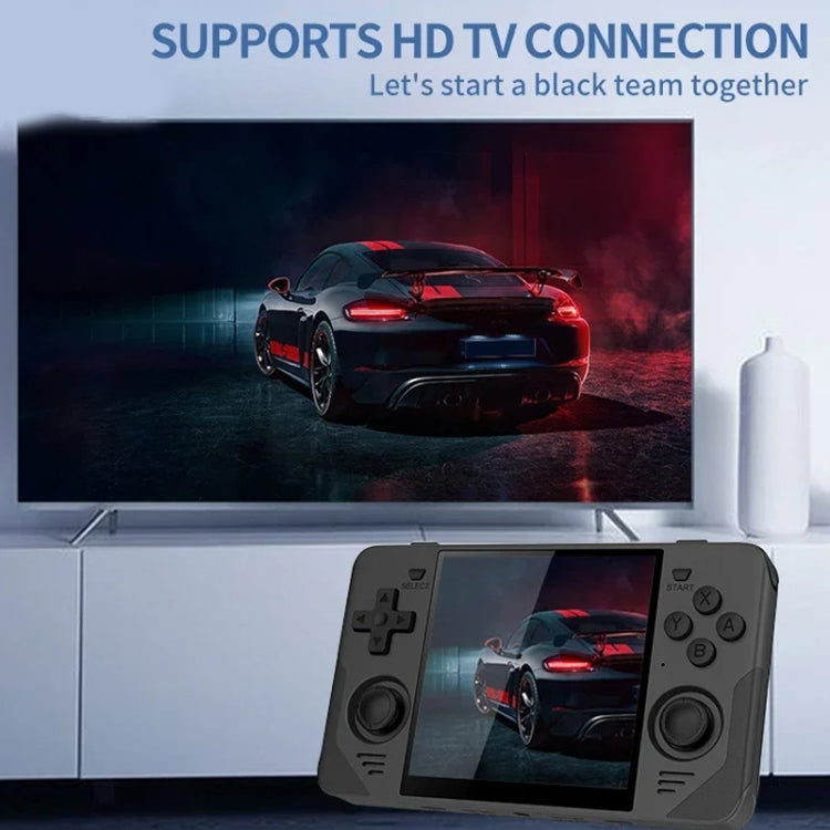 POWKIDDY RGB30  4 Inch IPS Screen Handheld Game Console Built In WIFI＋Bluetooth 16GB+64GB(Black)