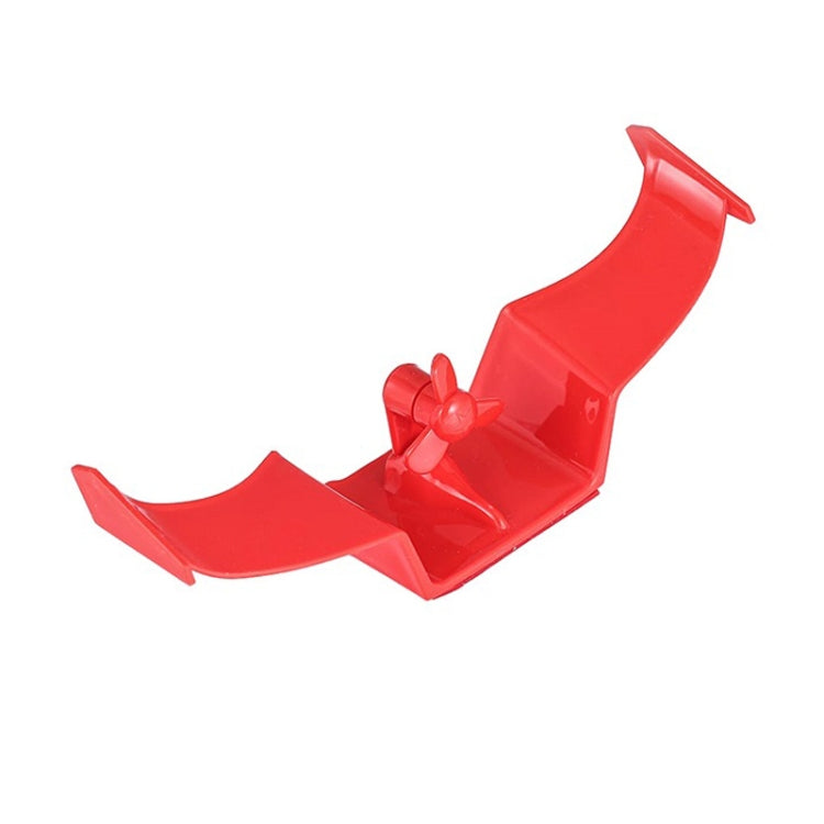Car Mini Rear Wing Without Punching Decorative Stickers, Color: Red With Wind Leaves