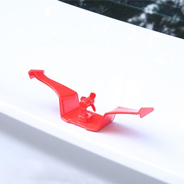Car Mini Rear Wing Without Punching Decorative Stickers, Color: Black With Wind Leaves