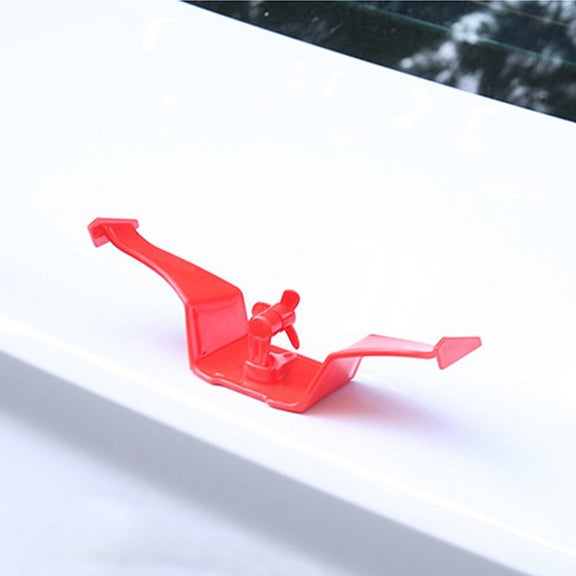 Car Mini Rear Wing Without Punching Decorative Stickers, Color: White With Wind Leaves