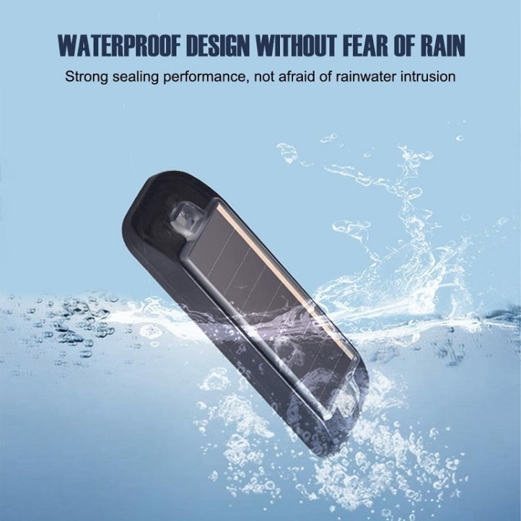 Solar Warning Light Anti-rear Collision LED Flashing Light(Symphony Vibration Sensor+Black)