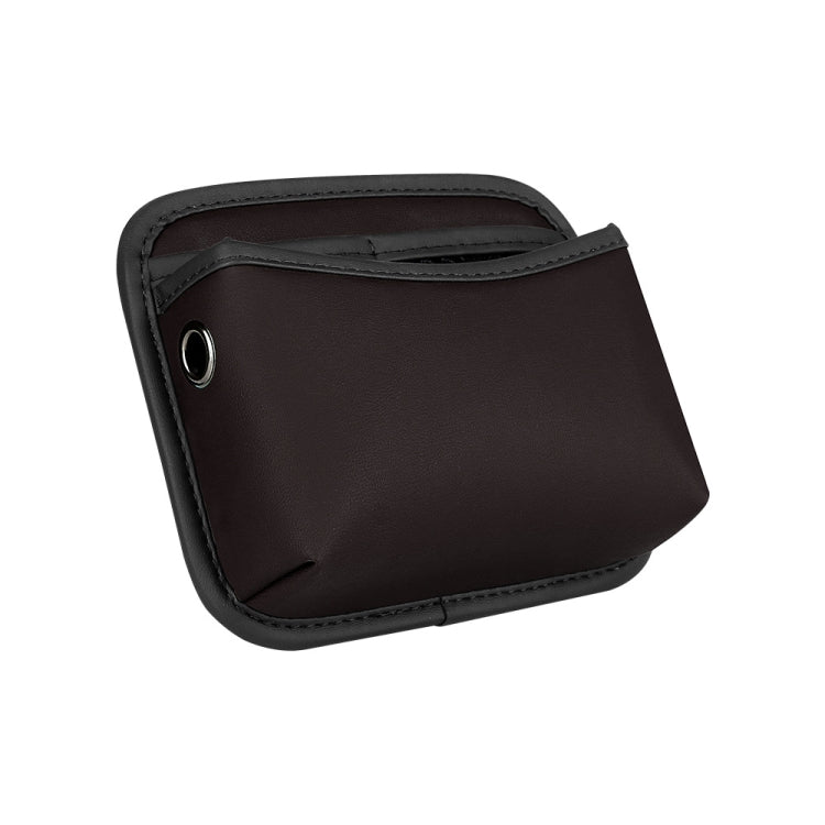 Adhesive Multifunctional Storage Bag for Car Center Console(Brown)