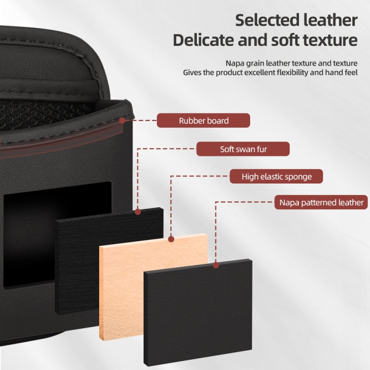 Adhesive Multifunctional Storage Bag for Car Center Console(Red)