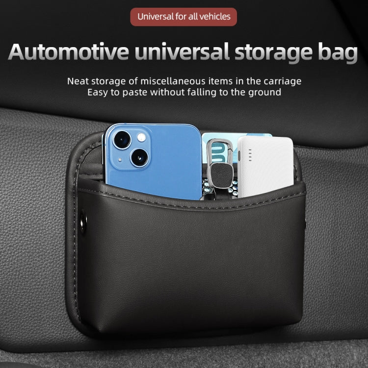 Adhesive Multifunctional Storage Bag for Car Center Console(Red)