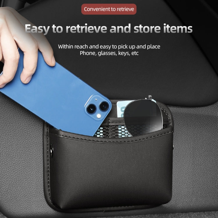 Adhesive Multifunctional Storage Bag for Car Center Console(Red)