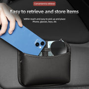 Adhesive Multifunctional Storage Bag for Car Center Console(Red)
