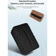 Car Sun Visor Armrest Box Back Hanging Tissue Box(Brown)