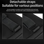 Car Sun Visor Armrest Box Back Hanging Tissue Box(Brown)