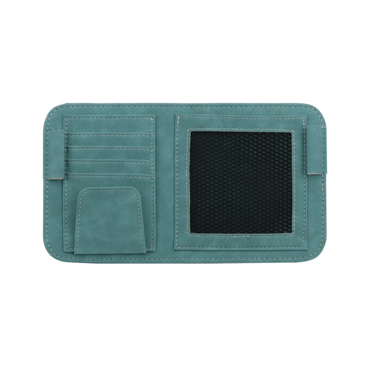 Car Sun Visor Bill Holder Glasses Clip Storage Bag(Blue)