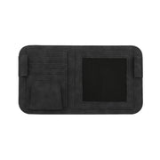 Car Sun Visor Bill Holder Glasses Clip Storage Bag(Black)