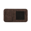 Car Sun Visor Bill Holder Glasses Clip Storage Bag(Brown) - Sunglasses & Glasses Clips by PMC TechLife | Online Shopping South Africa | PMC TechLife | Buy Now Pay Later Mobicred