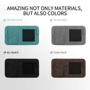 Car Sun Visor Bill Holder Glasses Clip Storage Bag(Grey)