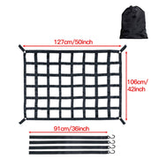 127x106cm Truck Bed Cargo Net Pickup Bed Netting Strap