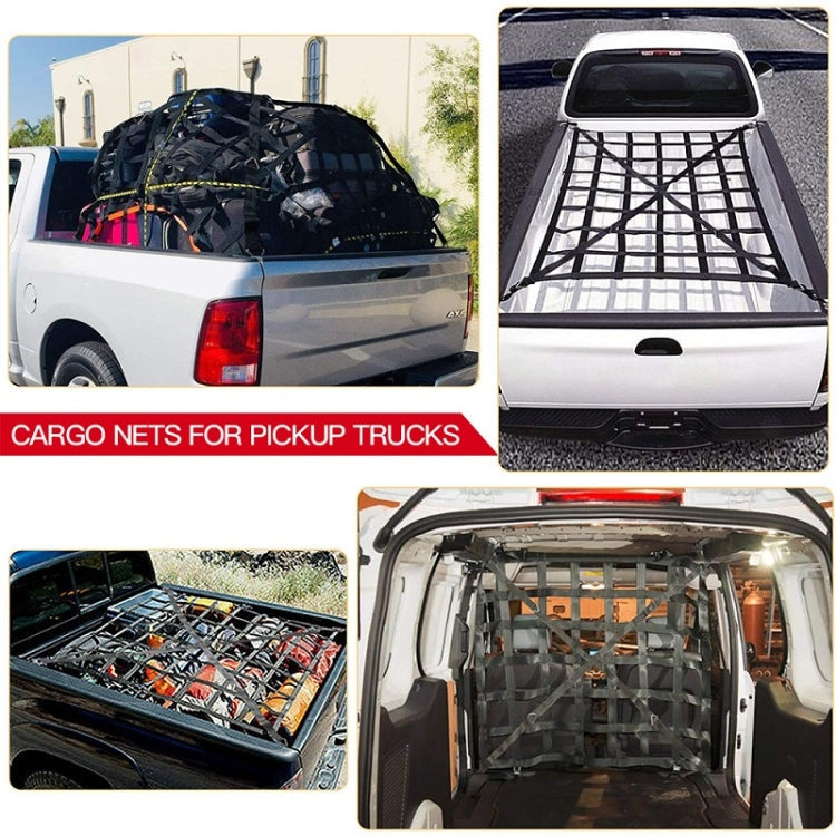 208x127cm Truck Bed Cargo Net Pickup Bed Netting Strap