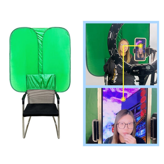 Live E-sports Double-sided Background Cutout Green Screen For Chair(0.42kg)
