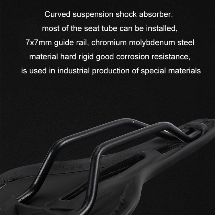 TOSEEK Mountain Bike Saddle Road Bicycle Seat Accessories, Color: Black