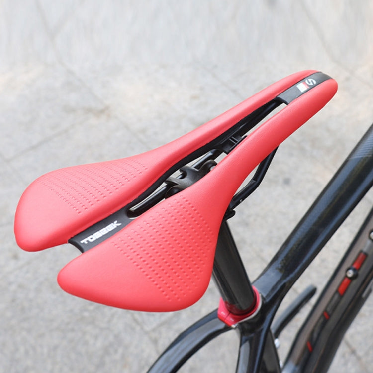 TOSEEK Mountain Bike Saddle Road Bicycle Seat Accessories, Color: Black Yellow