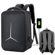 15 inch Multifunctional Water-resistant Business Sports Laptop Backpack with USB Port(Dark Gray)