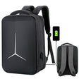 15 inch Large-Capacity Waterproof Business Commuter Laptop Backpack with USB Port(Simplified Gray) - Backpack by PMC TechLife | Online Shopping South Africa | PMC TechLife | Buy Now Pay Later Mobicred