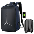 15 inch Large-Capacity Waterproof Business Commuter Laptop Backpack with USB Port(Simplified Blue) - Backpack by PMC TechLife | Online Shopping South Africa | PMC TechLife | Buy Now Pay Later Mobicred