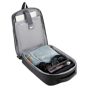 15 inch Large-Capacity Water-resistant Business Commuter Laptop Backpack with USB Port(Simplified Blue)