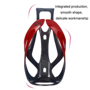 TOSEEK Outdoor Cycling Carbon Fiber Open Water Bottle Cage, Color: White Glossy