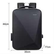 16 inch Large Capacity Password Lock Anti-Theft Laptop Backpack With USB Port(Navy Blue)