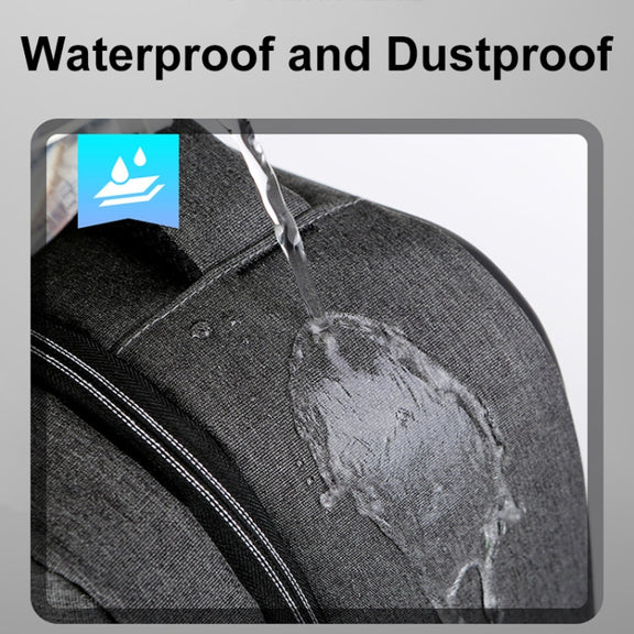16 inch Large Capacity Password Lock Anti-Theft Laptop Backpack With USB Port(Black)