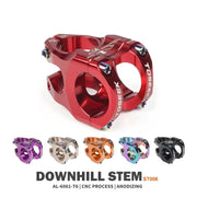 TOSEEK 35mm Aluminum Alloy Stem Bicycle Modification Accessories, Color: Colorful