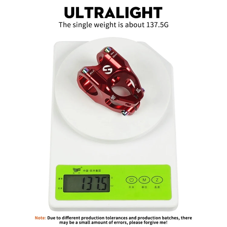 TOSEEK 35mm Aluminum Alloy Stem Bicycle Modification Accessories, Color: Titanium