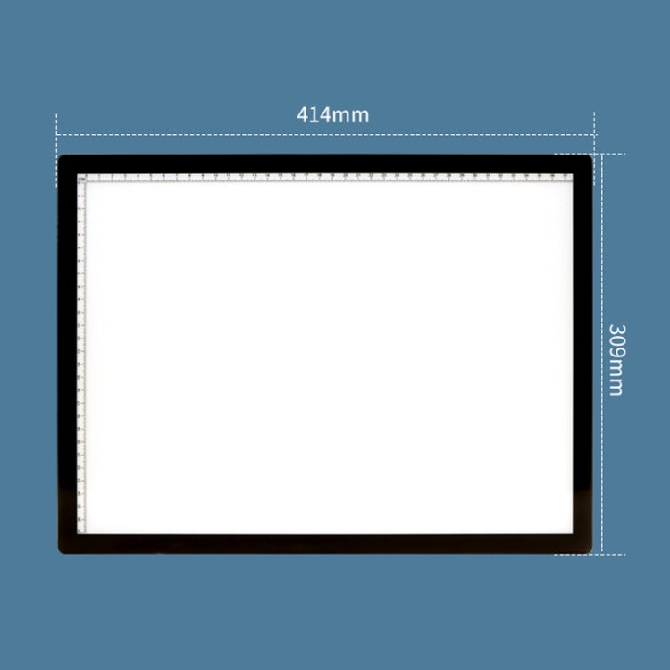 A3-D28B LED Smart Charging Copy Desk Line Drawing Hand Drawing Transparency Copy Platform With 1m Type-C Line+Removable Clip