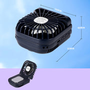 USB Charging Folding Outdoor Handheld Mini Cold Compress Fan Desktop Cooling Fan(White)