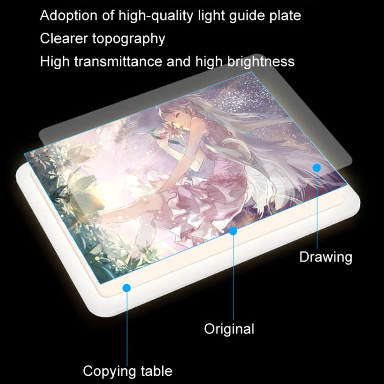 A4-D50 Rechargeable Copy Desk Copying Board Practice Painting LED Writing Desk