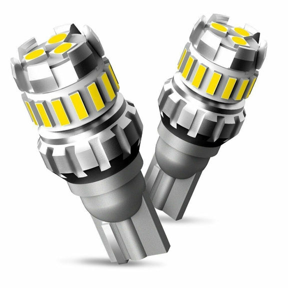 2pcs T10 3030+4014 18LED Constant Current Decoder Indicator Light Reversing Light(White)