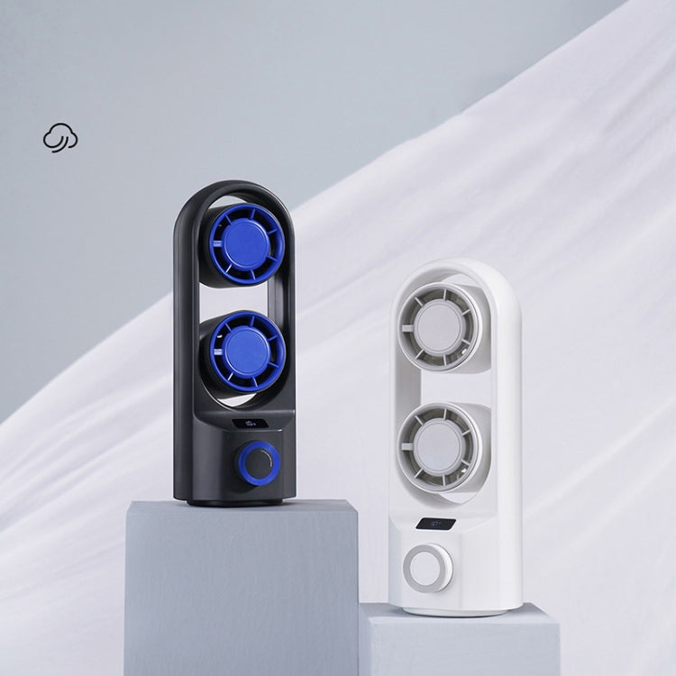 Intelligent Digital Display 100-Speed Stepless Speed Desktop Shaking Head Tower Fan(Dark Gray)