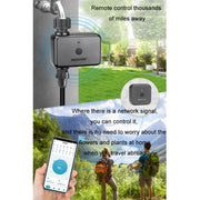 NADSTER US Plug Bluetooth WiFi Remote Automatic Timed Flower Watering Controller, Specification: Dual Outlet