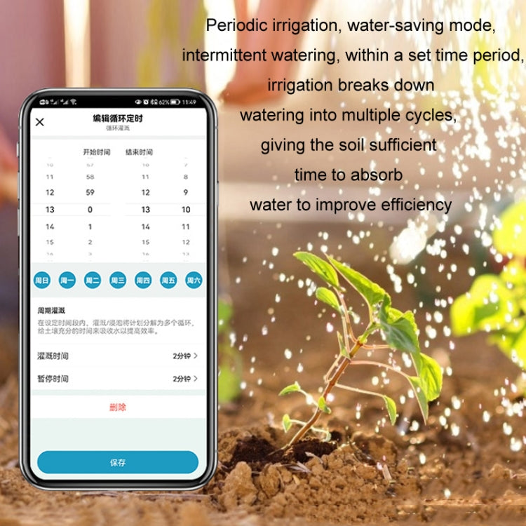 NADSTER US Plug Bluetooth WiFi Remote Automatic Timed Flower Watering Controller, Specification: Dual Outlet