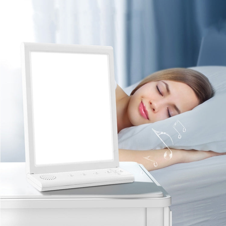 SAD White Noise Phototherapy Lamp Smart Emotional Night Light Music Decompression Therapy Light With Type-C Line+EU Plug