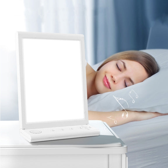 SAD White Noise Phototherapy Lamp Smart Emotional Night Light Music Decompression Therapy Light With Type-C Line+EU Plug