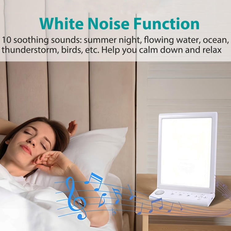 SAD White Noise Phototherapy Lamp Smart Emotional Night Light Music Decompression Therapy Light With Type-C Line