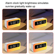 JSK-L30 Bluetooth Speaker Atmosphere Alarm Clock Regularly Wake Up APP Smart Home Charging Night Light(White)