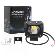 Motorcycle Strong Light With Lens Spotlight Electrical Bike Conversion Spotlight Paving Light(White And Yellow Dual Light)