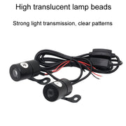 1pair Motorcycle Angel Wings Welcome Light LED Chassis Modified Wings Projector Light(Red)
